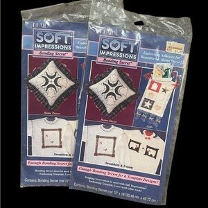 Plaid Enterprises Soft Impressions Bonding Secret Embossing Template #21801 Lot